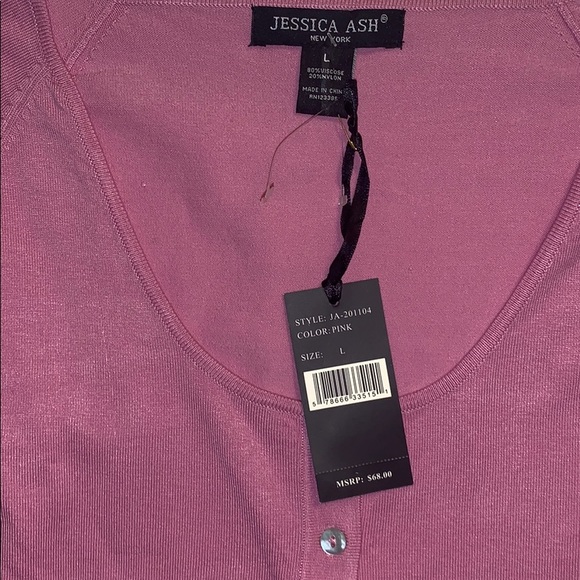 NWT Jessica Ash cardigan scoop neck sweater - Picture 3 of 3